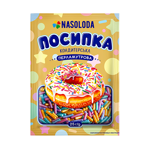 Посипка цукрова перламутрова паличка, 25г