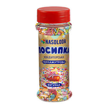 Посыпка перламутровая в баночке фигурный микс, 80г