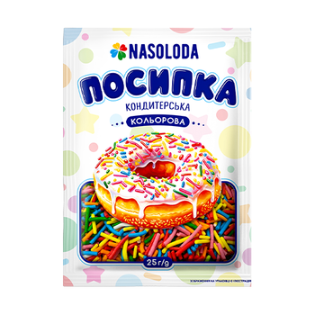 Посыпка цветная сахарная палочка, 25г